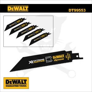 Fűrészlap kardfűrészhez, fémre 152 mm 1.4-1.8 T - 5db - DeWalt Extr.
