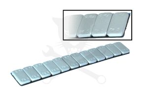 Centírozó súly öntapadós Acél + Festett 12x5 g = 60 g - SZÜRKE