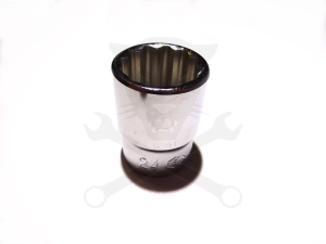 Dugókulcs - crowafej 1/2" 12 szög normál 24 mm Genius