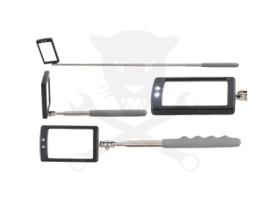 Tükör  41x64 mm teleszkópos 290-876 mm  beépített 2 db LED világítással