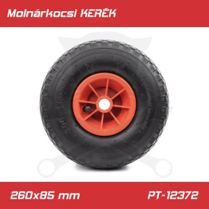 Molnárkocsi KERÉK műa.felnis görgő nélkül - gumitömlős 3.00-4/260x85mm