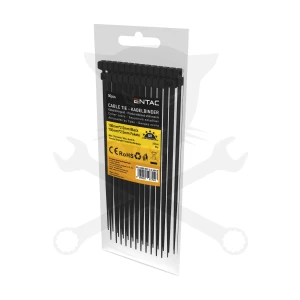 Kábelkötegelő 2,5x100 - Fekete - 50 db-os - Entac