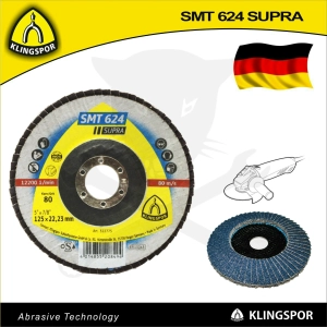 Csiszolótányér, lamellás 125 mm  P80 - acél és színesfém - Klingspor