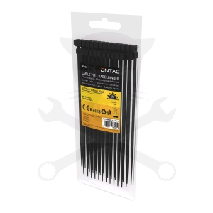 Kábelkötegelő 4.8x370 - Fekete - 50 db-os - Entac