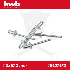 Popszegecs, alu-horganyzott DIN 7337 4.0x10.0 mm 50 db-os - KWB