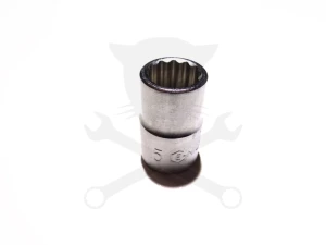 Dugókulcs - crowafej 1/2" 12 szög normál 15 mm Genius