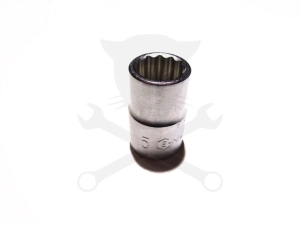 Dugókulcs - crowafej 1/2" 12 szög normál 15 mm Genius