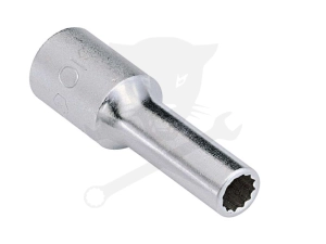 Dugókulcs - crowafej 1/2" 12 szög hosszú 28 mm Genius