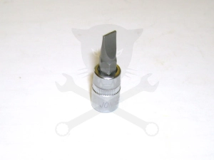 Rátűzőkulcs - crowa+bit 1/4" lapos 6 mm