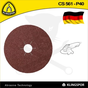 Fíbertárcsa 125x22 mm P 40 - fémre - X-Lock CS 561 KLN