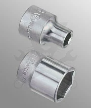 Dugókulcs - crowafej 3/8" 6 lap normál 14 mm Genius