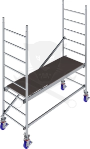 Alumínium gurulóállvány Krause Monto ProTec 2,9 méter x 2 m x 0,7 m