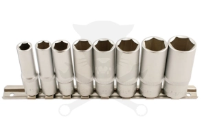 Dugókulcs - crowafej készlet 3/8" 6 lap hosszú COLOS  8 db-os