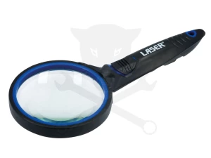 Nagyító  3x - LED világítással D73 mm - 195 mm 3xLR44 elem - Laser