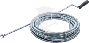 Csőtisztító spirál 10 méter x 10 mm - Fej átmérő: 20 mm - BGS