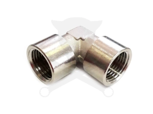 Levegős csatlakozó, acél 90° könyök BB 1/2" (201M-1/2)