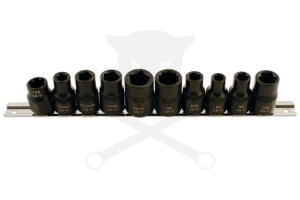 Autóipari speciális dugókulcs készlet 1/2" 10 db-os 3-5-6-10-12 lapú