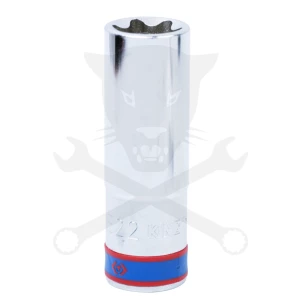 Dugókulcs - crowafej 1/2" belső torx hosszított E22 KingTony