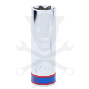 Dugókulcs - crowafej 1/2" belső torx hosszított E22 KingTony