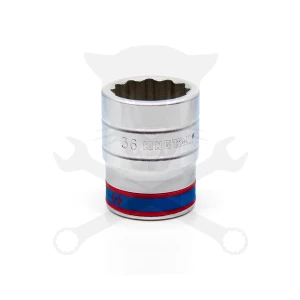 Dugókulcs - crowafej 1" 12 szög normál  36 mm KingTony