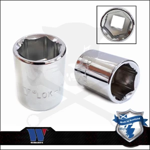 Lok-Typ Dugókulcs - crowafej 3/8" 15 mm 6 lap alacsony - Welzh