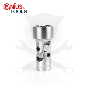 Dugókulcs - crowafej 3/8" csuklós 18 mm Genius