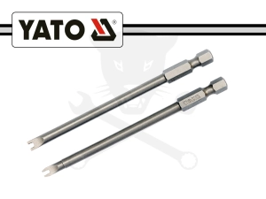 Bit készlet biztonsági, lapos tűvégű hosszú 4-8 mm Yato