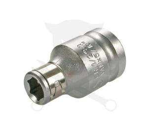 Bit tartó adapter 1/2"-  8 mm=5/16"-os bithez BGS