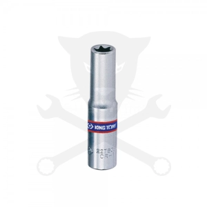 Dugókulcs - crowafej 1/4" belső torx hosszított E07 KingTony