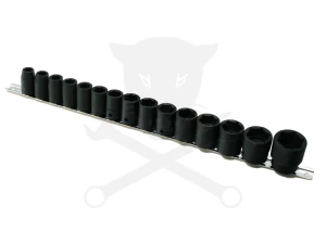 Légkulcsfej készlet 1/2" 15 db 10-30 mm metrikus rövid Genius