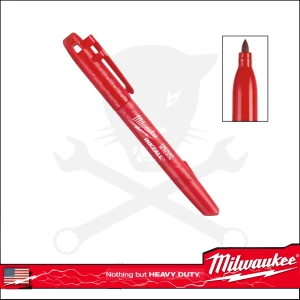 Jelölő filctoll alkoholos, hegyes 1 mm  Milwaukee PIROS