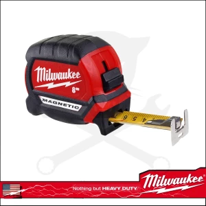 Mérőszalag   8 m x 27 mm gumírozott mágneses - Milwaukee