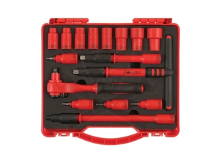 Dugókulcs készlet VDE 1000 V Szigetelt/Hibrid szerszám készlet3/8" 16 db-os