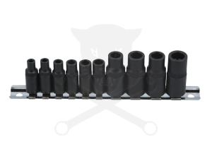 Adapter készlet menetfúrókhoz 10 db-os 4 lapú M1.5-M14 -mágneses-  Laser