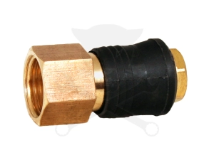 Levegős csatlakozó - gyorscsatlakozó anya - RÉZ - 1/2" BM - OLASZ