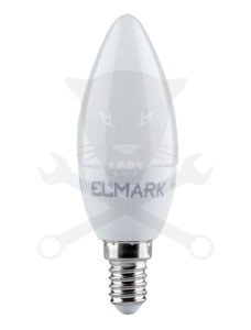 Izzó LED gyertya 8 W meleg fehér, matt 100/37 mm E14 ELMARK