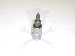 Rátűzőkulcs - crowa+bit 1/4" kereszt PZ0