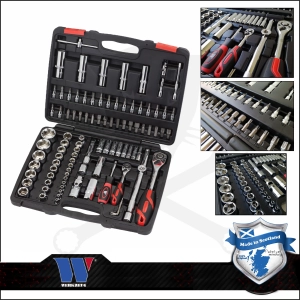 Dugókulcs készlet 1/4" - 1/2" 4-32 mm 95 db-os 6 lapú - Welzh Werkzeug
