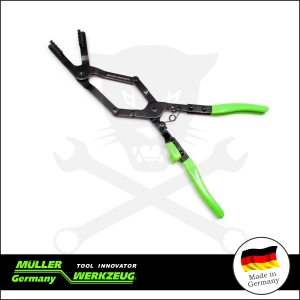 Bilincsfogó vízcső bilincsekhez - hajlítot duplaszár 440 mm Müller