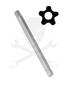 Bit ötágú torx T-08 88 mm lyukas Genius