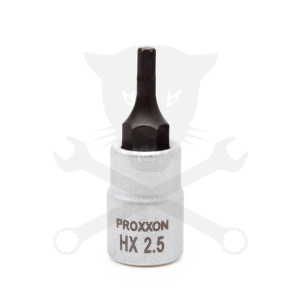 Rátűzőkulcs - crowa+bit 1/4" Imbusz HX2.5 Proxxon