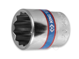 Dugókulcs - crowafej 3/8" 12 lap normál 20 mm