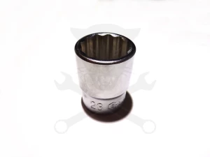 Dugókulcs - crowafej 1/2" 12 szög normál 23 mm Genius