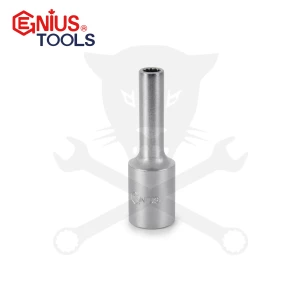Dugókulcs - crowafej 3/8" 12 lap hosszú   8 mm Genius