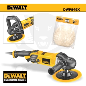 Polírozógép 1250W - gyapjú feltéttel 180-230 mm - DeWalt2