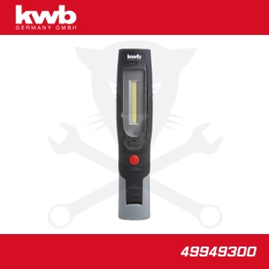 Szerelőlámpa LED 01 COB + 1 ledes dönthető akkus 422 lm - KWB
