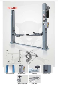 Emelő gépkocsi csápos 4 tonnás + tartozék csápmagasító adapter készlet