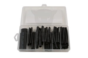 Hőzsugorcső 60 részes klt, duplafalas, fekete 3.2-19.1 mm