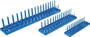 Dugókulcstartó műanyag tüske készlet 3 db-os 1/4"-3/8"-1/2" - BGS