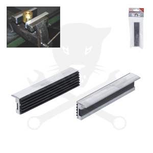 Satuhoz lágy-pofa 125 mm-es gumi betétes 2 db-os - mágneses kivitel BGS